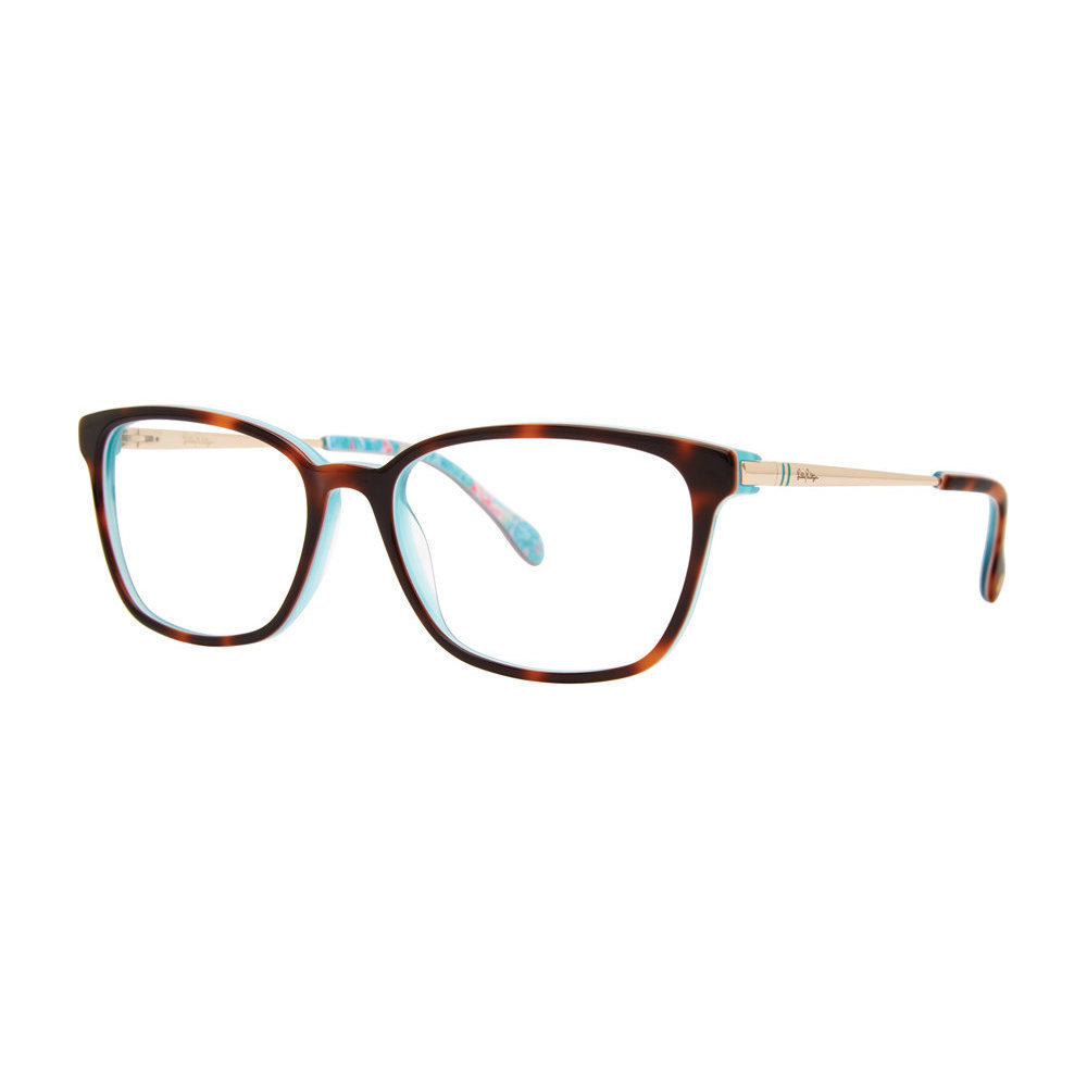 Lilly Pulitzer Rossi Eyeglasses Teal-Tortoise 53mm